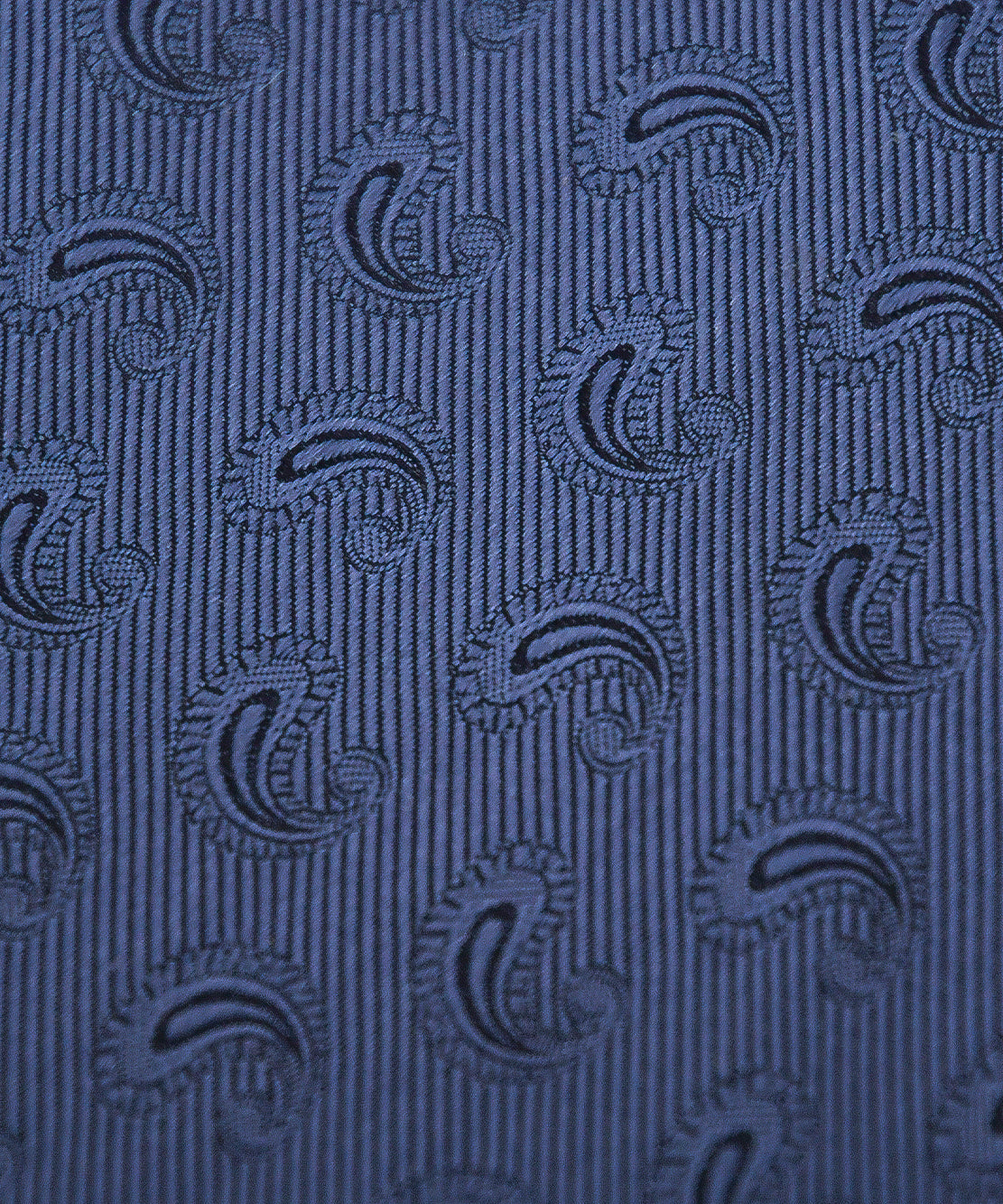 Franco Spada ( フランコスパダ ) ペーズリー小紋無地調ネクタイ:スチールグレー