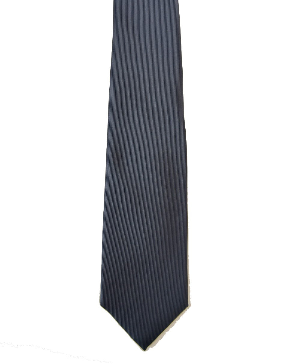 Franco Spada ( フランコスパダ )  細綾無地ネクタイ:ダークグレー