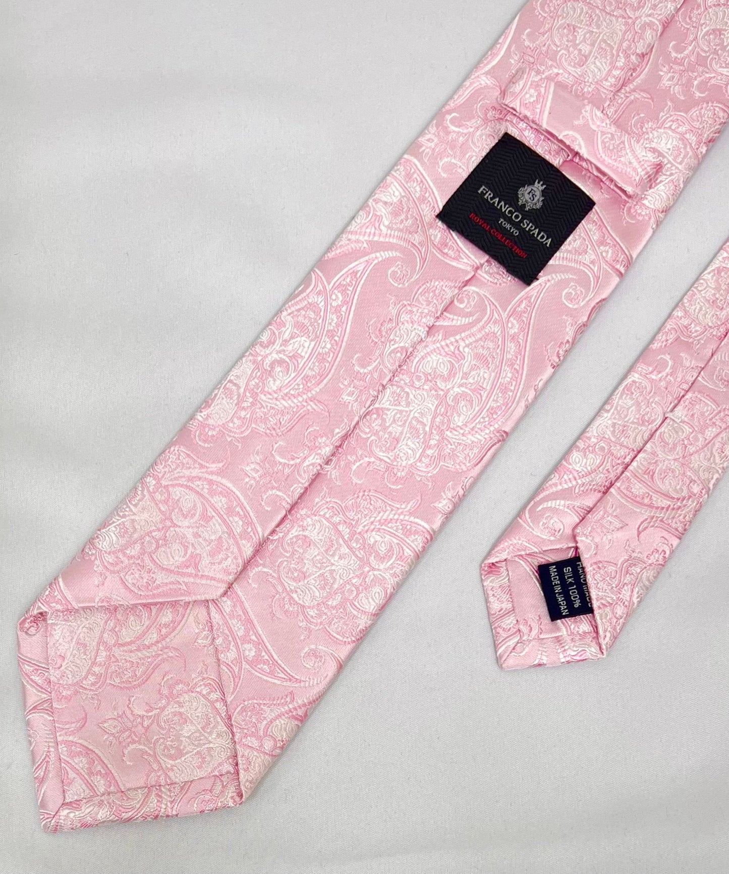 Franco Spada ( フランコスパダ )  NEW FORMALペーズリージャガードネクタイ:ピンク