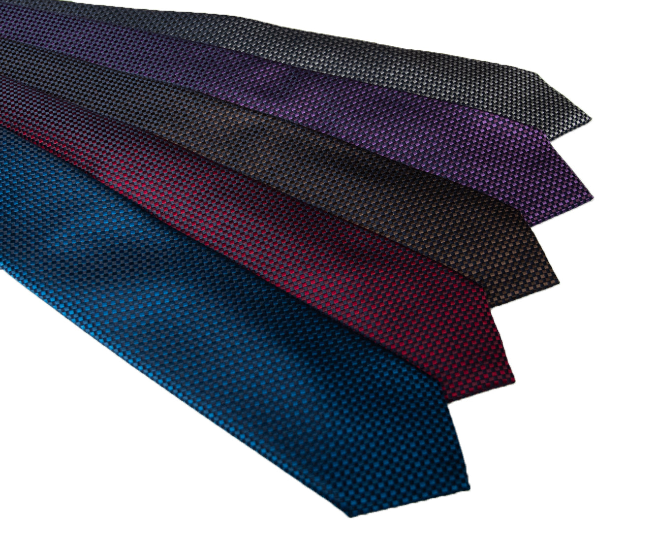 Franco spada ( フランコスパダ ) バスケットグラデーション無地調ネクタイ:ネイビー×ブラウン