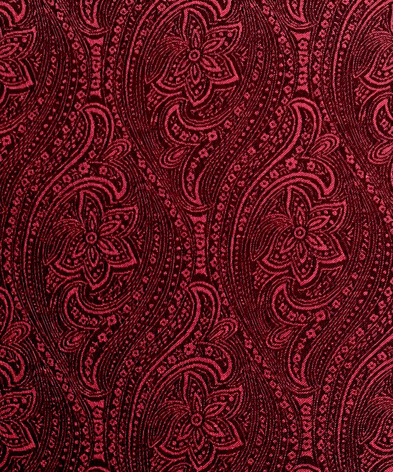 Franco Spada  ( フランコスパダ )   クラシックペーズリージャガードポケットチーフ2 ベーシックカラー:ワイン