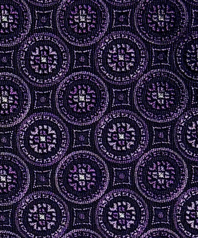 Franco Spada ( フランコスパダ )🆕コンテンポラリーブリティッシュメダリオンJQネクタイ②:パープル×ピンク