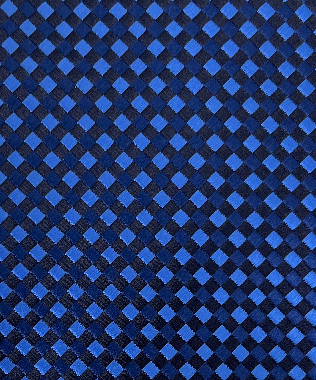 AZZURRO(アズーロ) 新大バスケットグラデーション無地調ジャガードネクタイ:ロイヤルブルー×ブルー