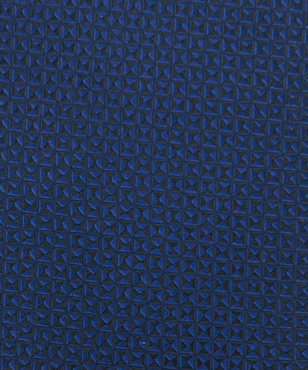 Franco Spada ( フランコスパダ )  ヴィンテージ調スモールジオメトリックソリッドネクタイ:ダークブルー