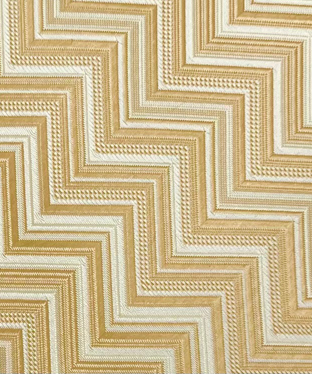 Franco Spada ( フランコスパダ )  NEW FORMALヘリンボーン2トーンカラージャガードネクタイ: イエロー×ホワイト