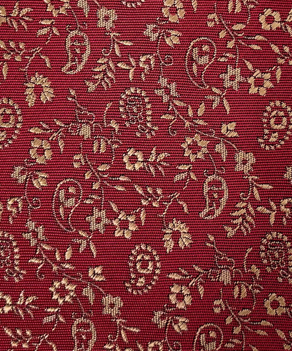 Franco Spada ( フランコスパダ )  フレンチヴィンテージオーナメントジャガードネクタイ:レッド