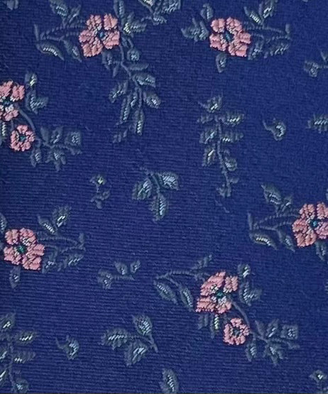 Franco Spada ( フランコスパダ ) フレンチヴィンテージフラワージャガードネクタイ: ライトネイビー