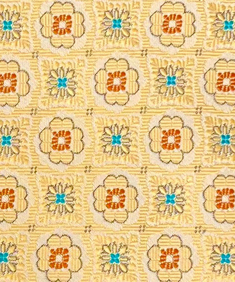 Franco Spada ( フランコスパダ )  フレンチヴィンテージメダリオンジャガードネクタイ1:クリーム