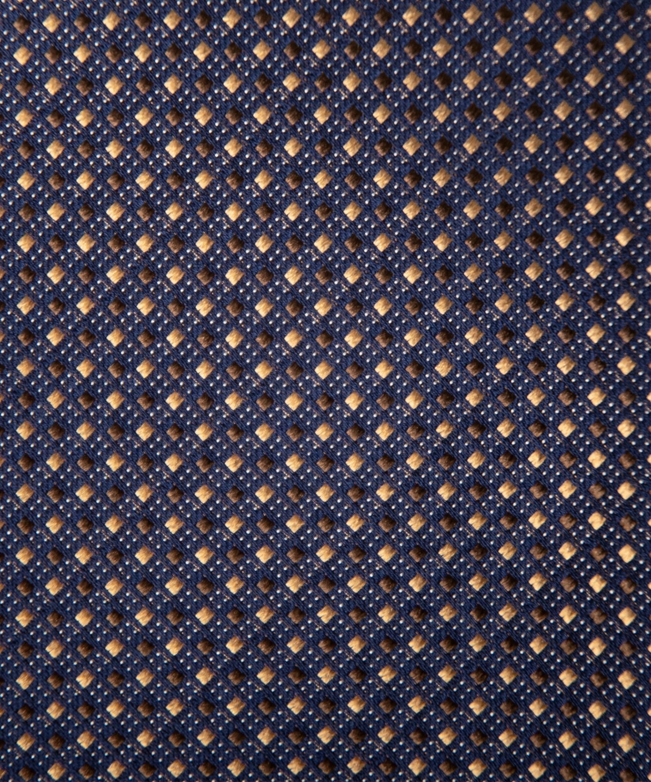 Franco Spada ( フランコスパダ ) マイクロスクエアネクタイ:ブラウン×ゴールド