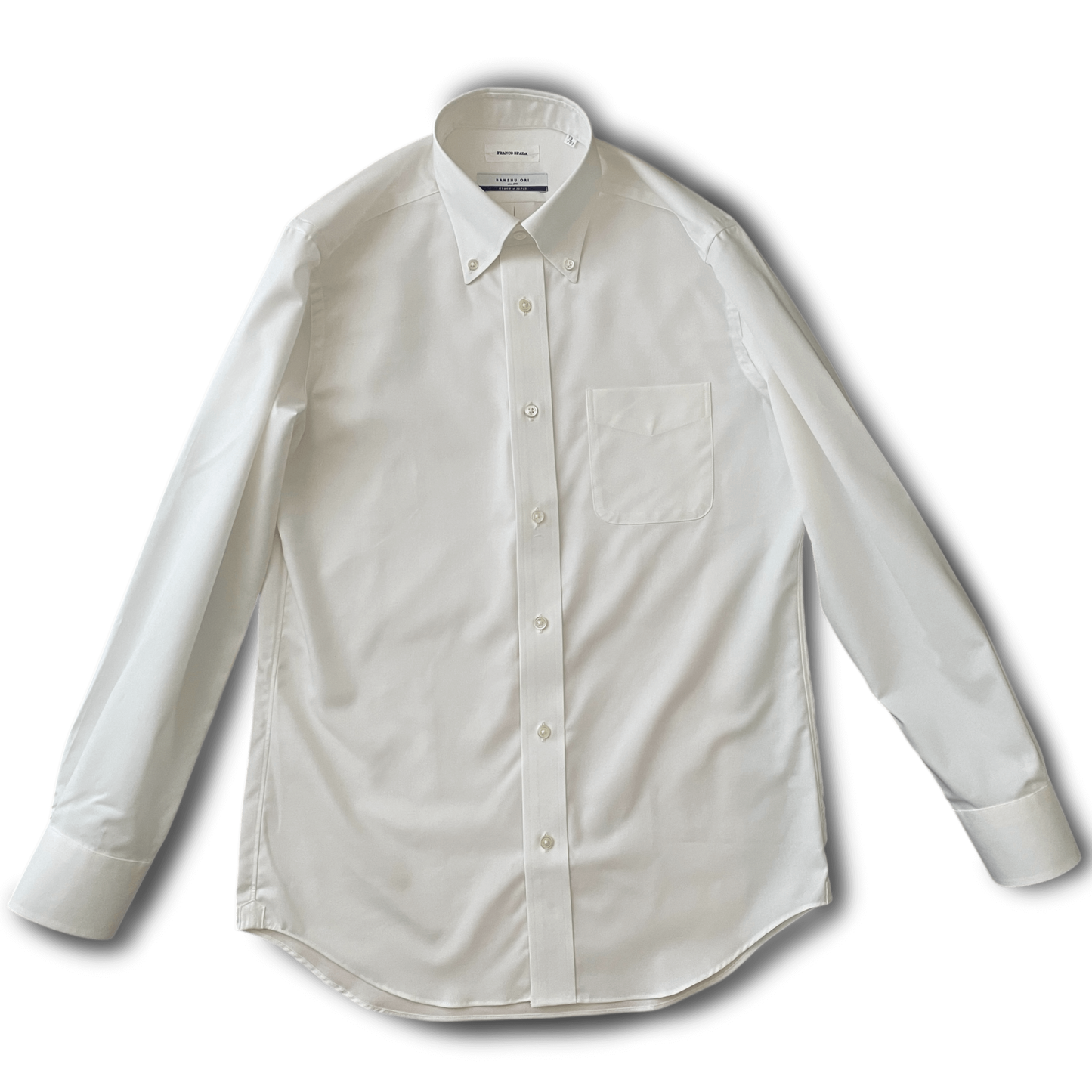Franco Spada ( フランコスパダ ) 播州織  オックスフォード ボタンシャツシャツ ホワイト