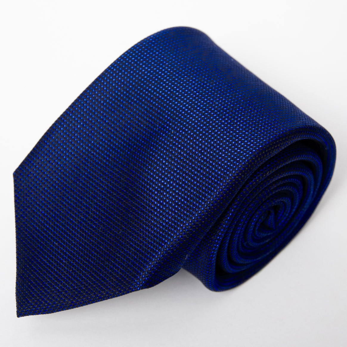 Franco Spada ( フランコスパダ ) 小バスメランジ無地ネクタイ:ダークブルー