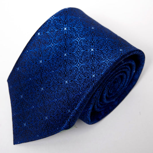 AZZURRO(アズーロ)NEW ロイヤルダークブルーメダリオンネクタイ