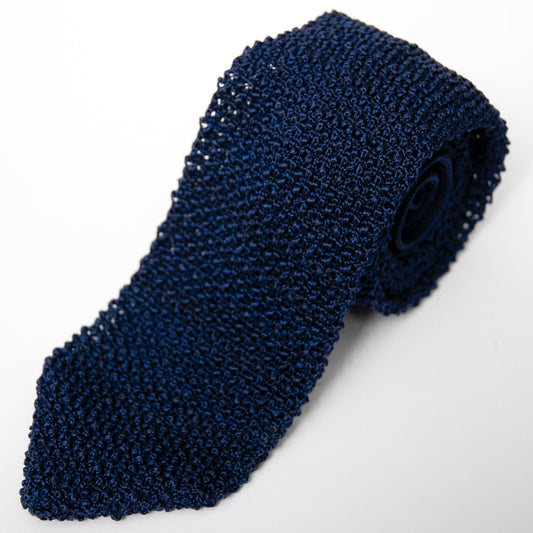 Franco Spada ( フランコスパダ ) ミッドナイトネイビークラシックニットタイ