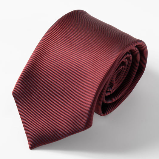Franco Spada ( フランコスパダ )  細綾無地ネクタイ:ワイン