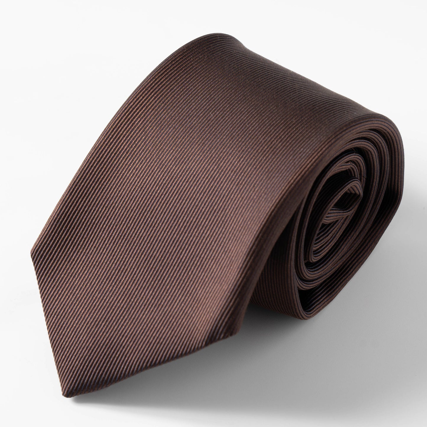 Franco Spada ( フランコスパダ )  細綾無地ネクタイ:ブラウン