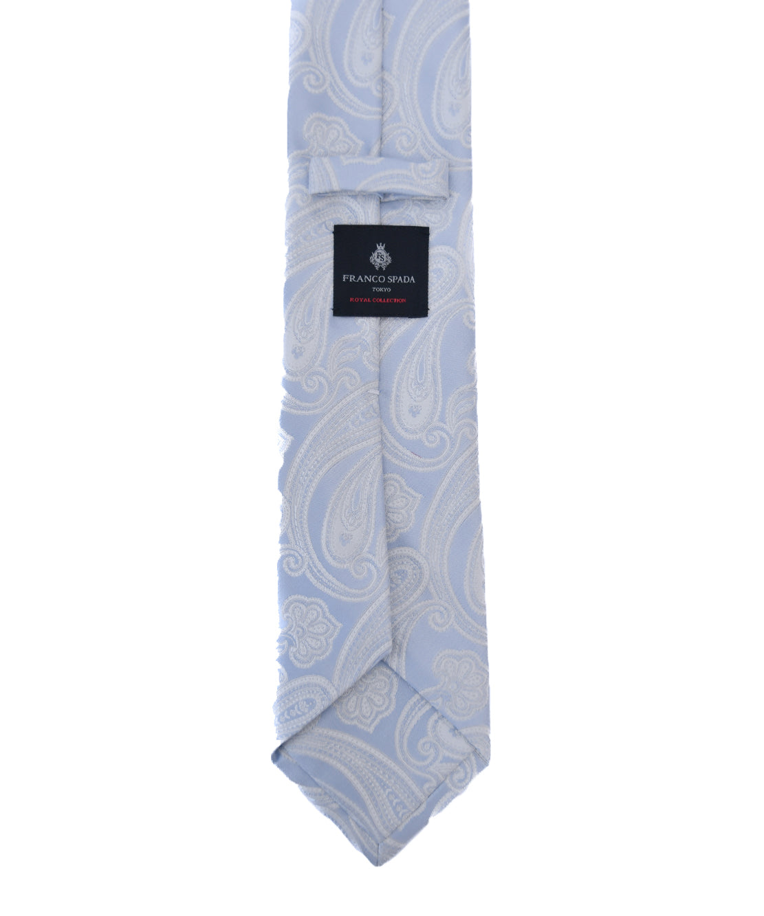 Franco Spada ( フランコスパダ ) NEW SOLID COLOR FORMAL TIE( 更紗ペーズリー無地調パステルカラーネクタイ)：ロイヤルサックス