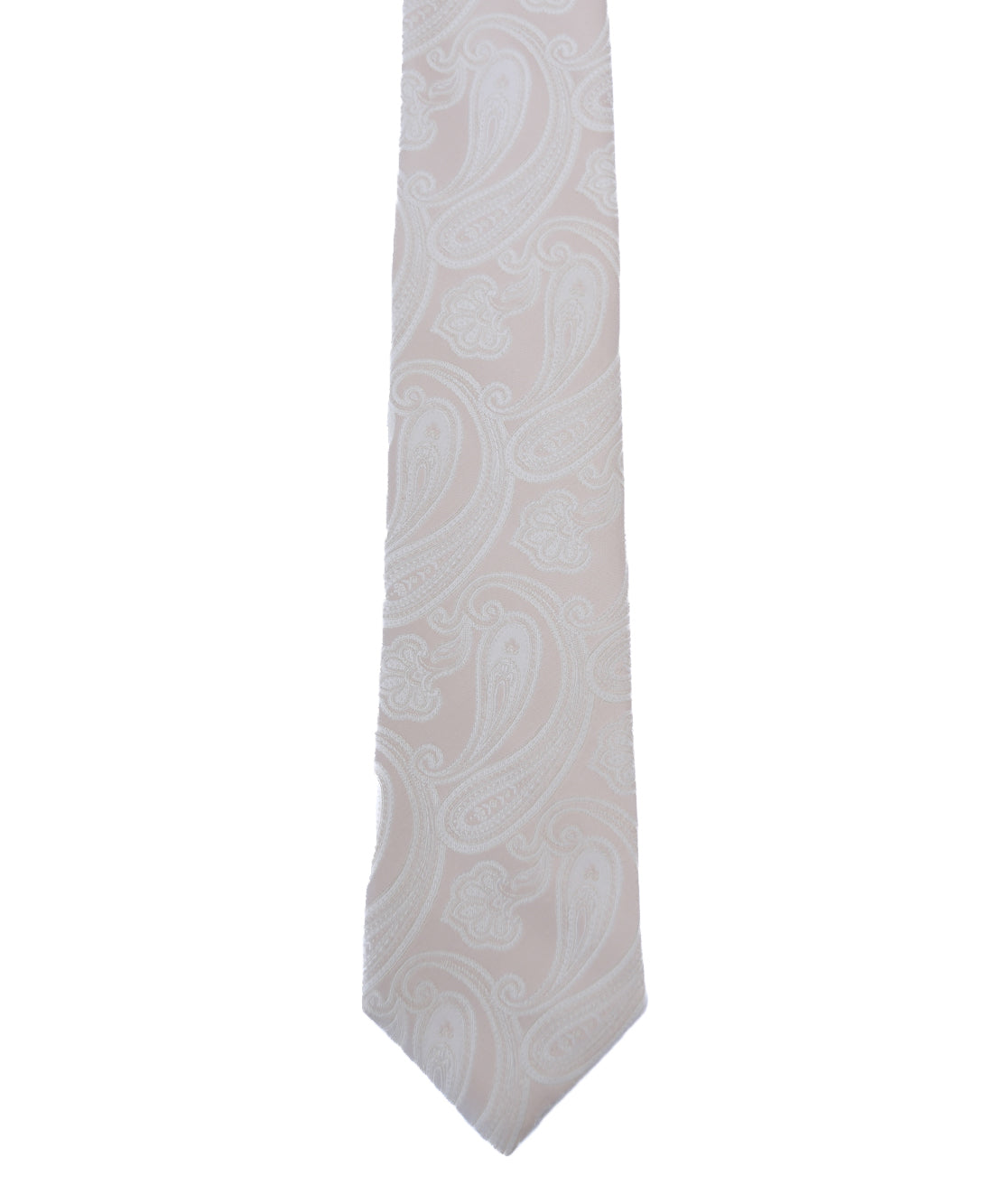 Franco Spada ( フランコスパダ ) NEW SOLID COLOR FORMAL TIE ( 更紗ペーズリー無地調パステルカラーネクタイ)：シャンパンベージュ