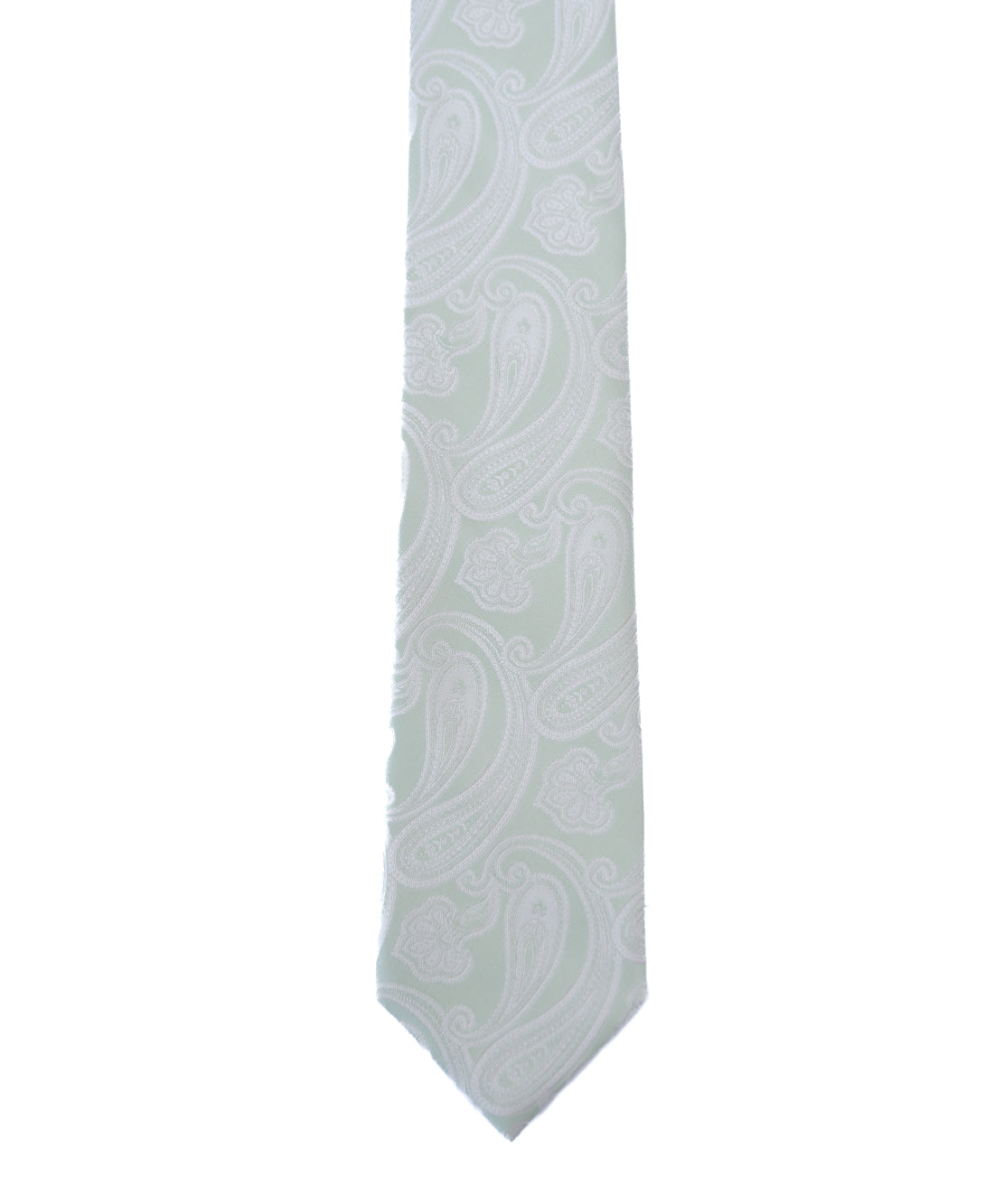 Franco Spada ( フランコスパダ) NEW SOLID COLOR FORMAL TIE( 更紗ペーズリー無地調パステルカラーネクタイ)：ペールグリーン