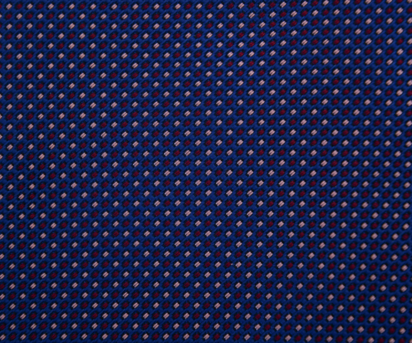 Franco Spada ( フランコスパダ ) マイクロピンドットパターンネクタイ：Dブルー×ワイン×ピンク