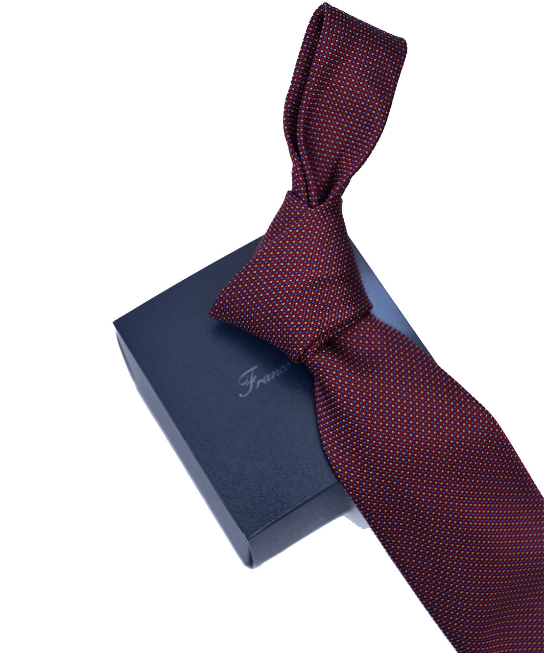 Franco Spada ( フランコスパダ ) マイクロピンドットパターンネクタイ：ワイン