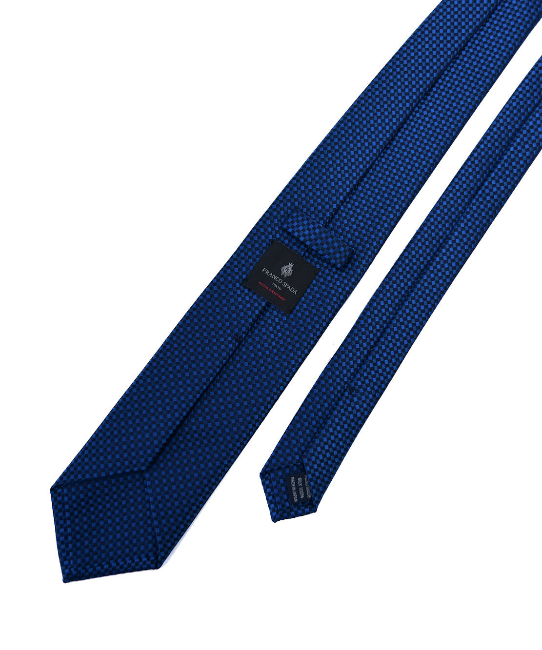Franco spada ( フランコスパダ ) バスケットグラデーション無地調ネクタイ：ネイビー×ブルー