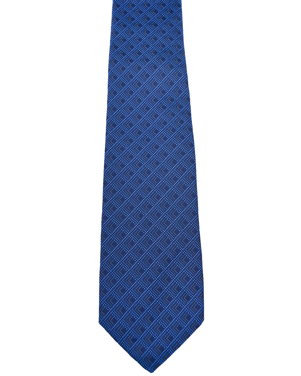 Franco Spada ( フランコスパダ ) NEW江戸切子ジャガードモチーフネクタイ：ネイビー×ブルー