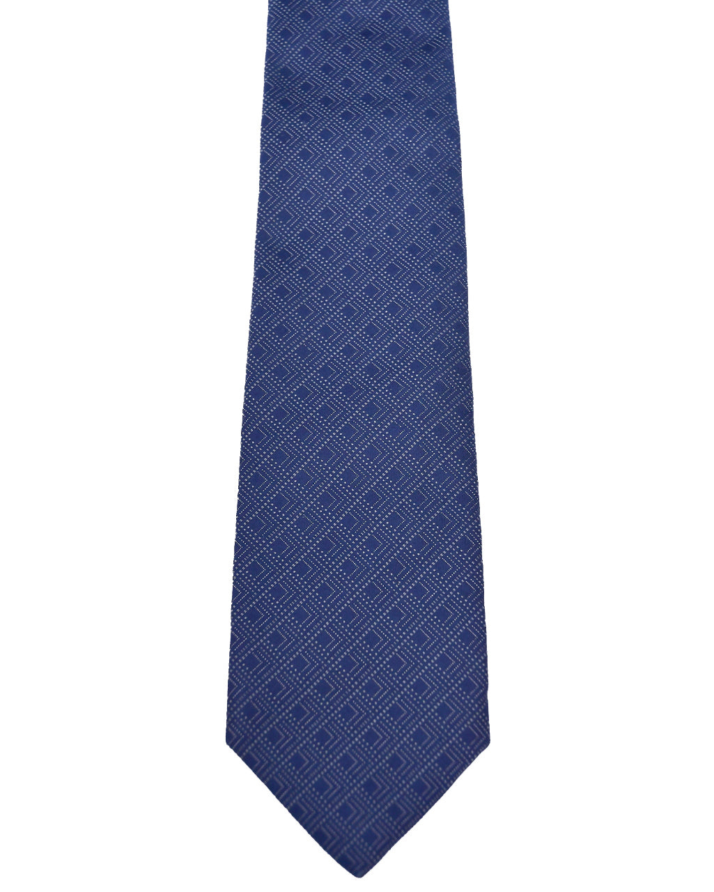 Franco Spada ( フランコスパダ ) NEW江戸切子ジャガードモチーフネクタイ：ネイビー×グレー