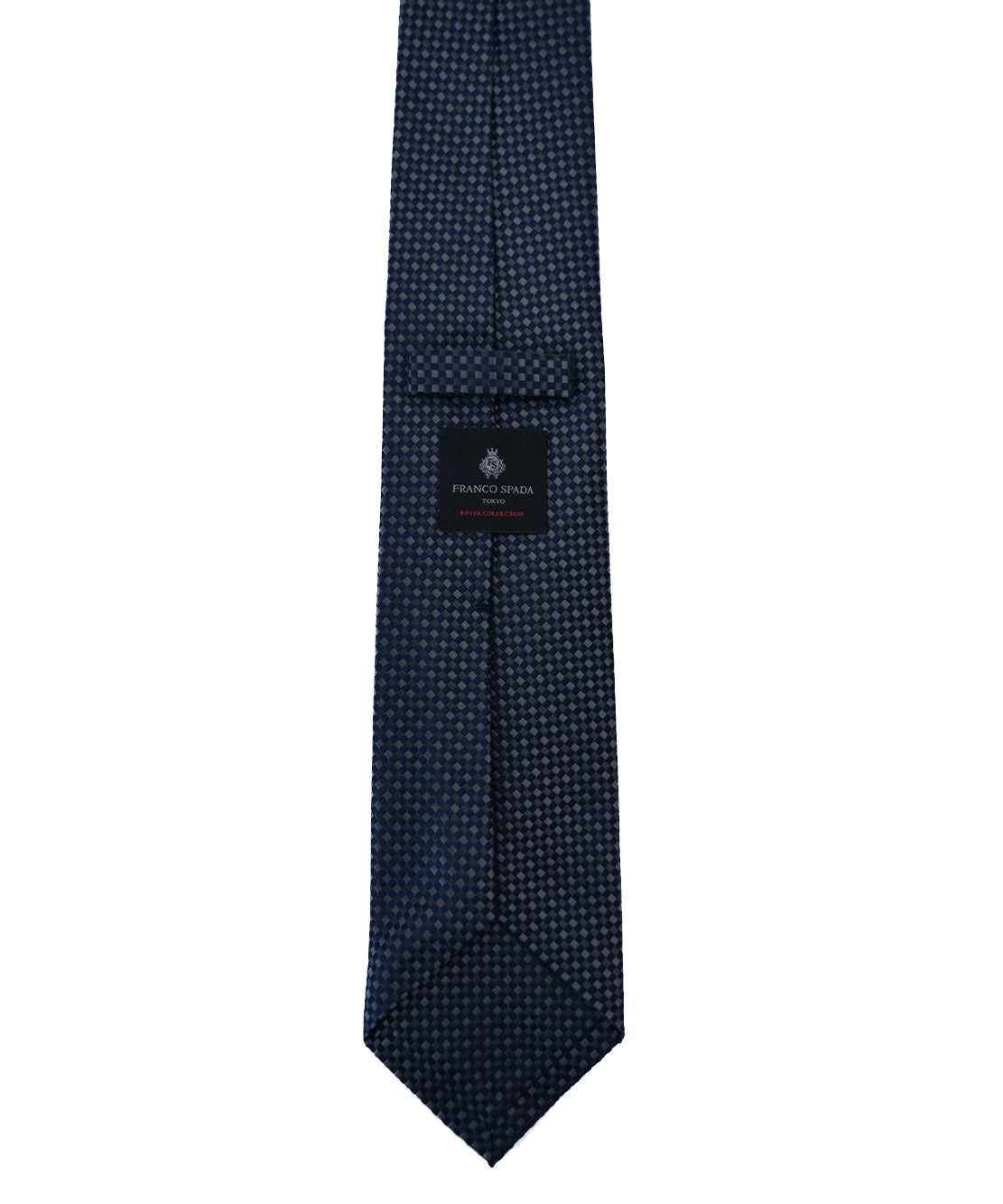 Franco spada ( フランコスパダ ) バスケットグラデーション無地調ネクタイ：ネイビー×グレー