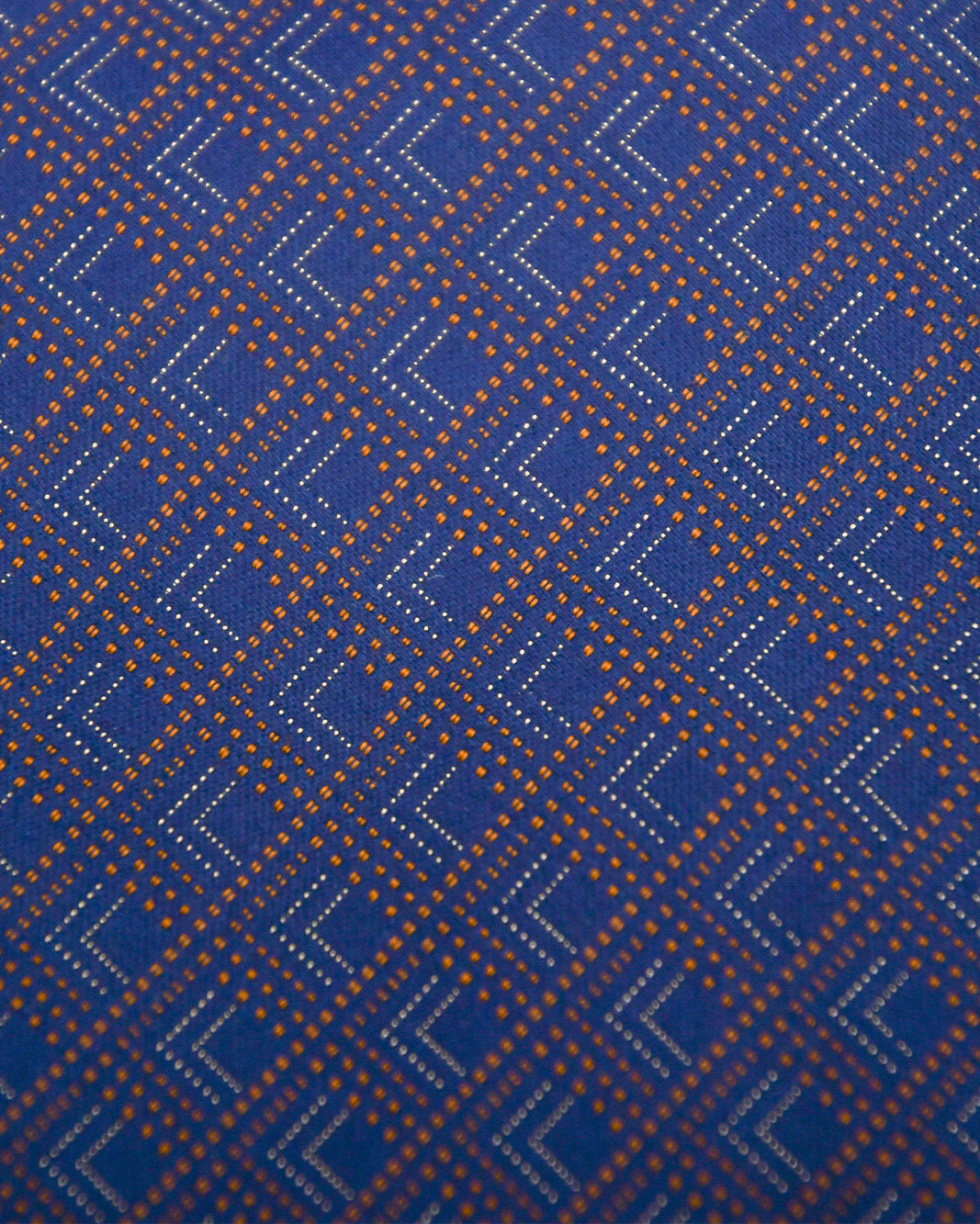 Franco Spada ( フランコスパダ ) NEW江戸切子ジャガードモチーフネクタイ：ネイビー×ブラウン