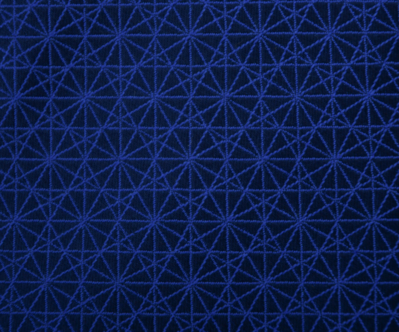 Franco Spada ( フランコスパダ )  江戸切子ジャガードモチーフネクタイ：ネイビー×ロイヤルブルー