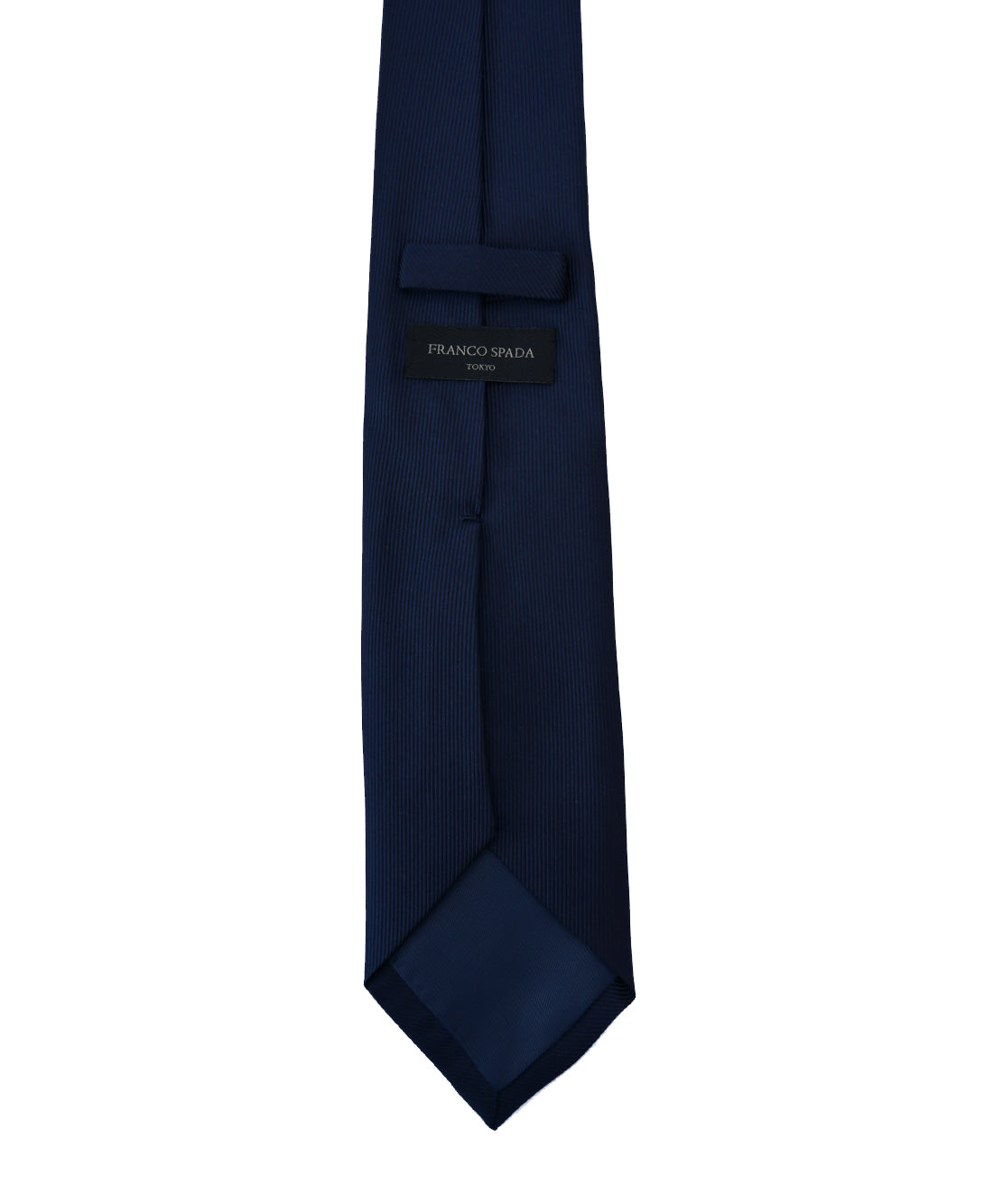 Franco Spada ( フランコスパダ )  細綾無地ネクタイ：ネイビー