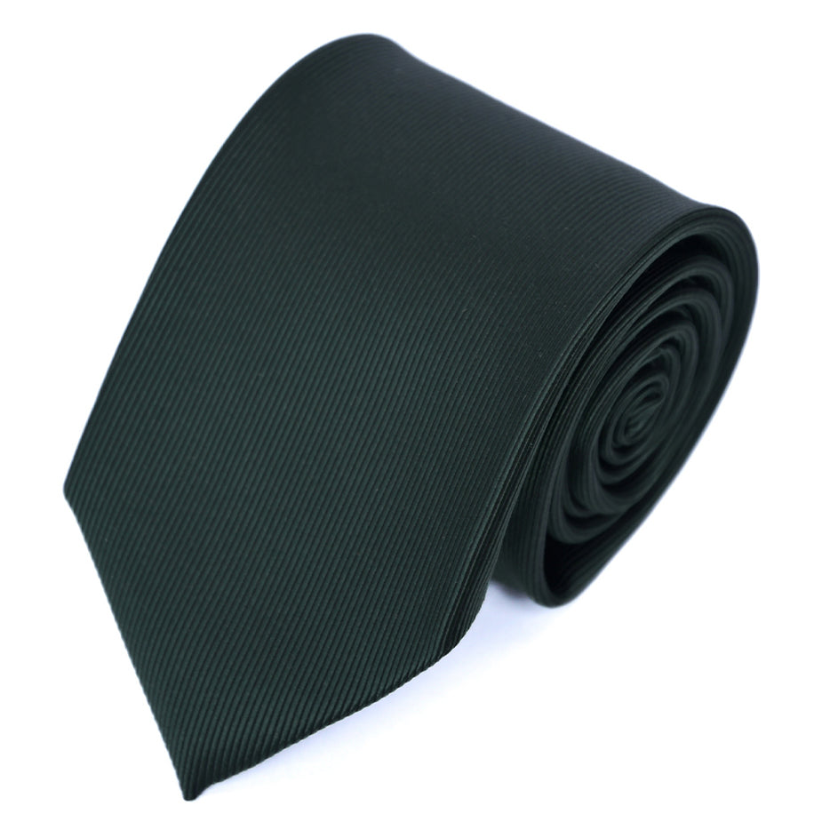 Franco Spada ( フランコスパダ )  細綾無地ネクタイ：ダークオリーブ