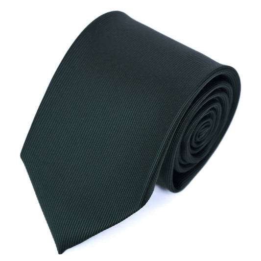 Franco Spada ( フランコスパダ )  細綾無地ネクタイ：ダークオリーブ