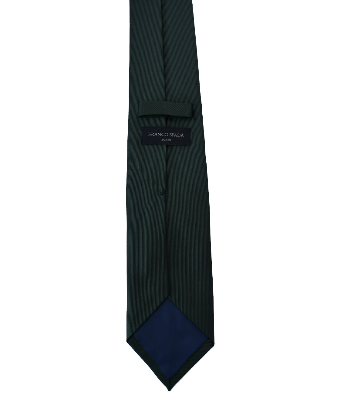 Franco Spada ( フランコスパダ )  細綾無地ネクタイ：ダークオリーブ