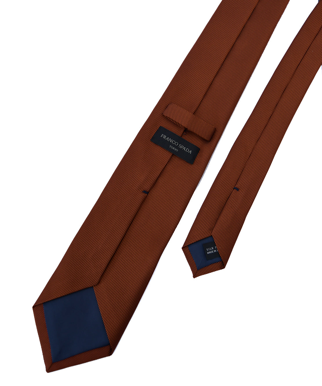 Franco Spada ( フランコスパダ )  細綾無地ネクタイ：ダスディオレンジ