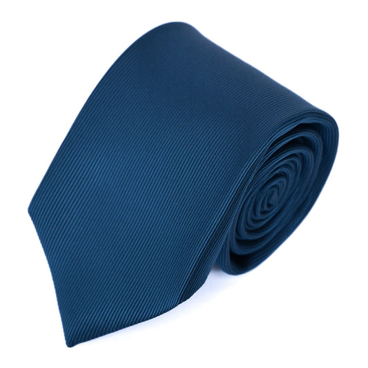 Franco Spada ( フランコスパダ ) 細綾無地ネクタイ：フォレストブルー