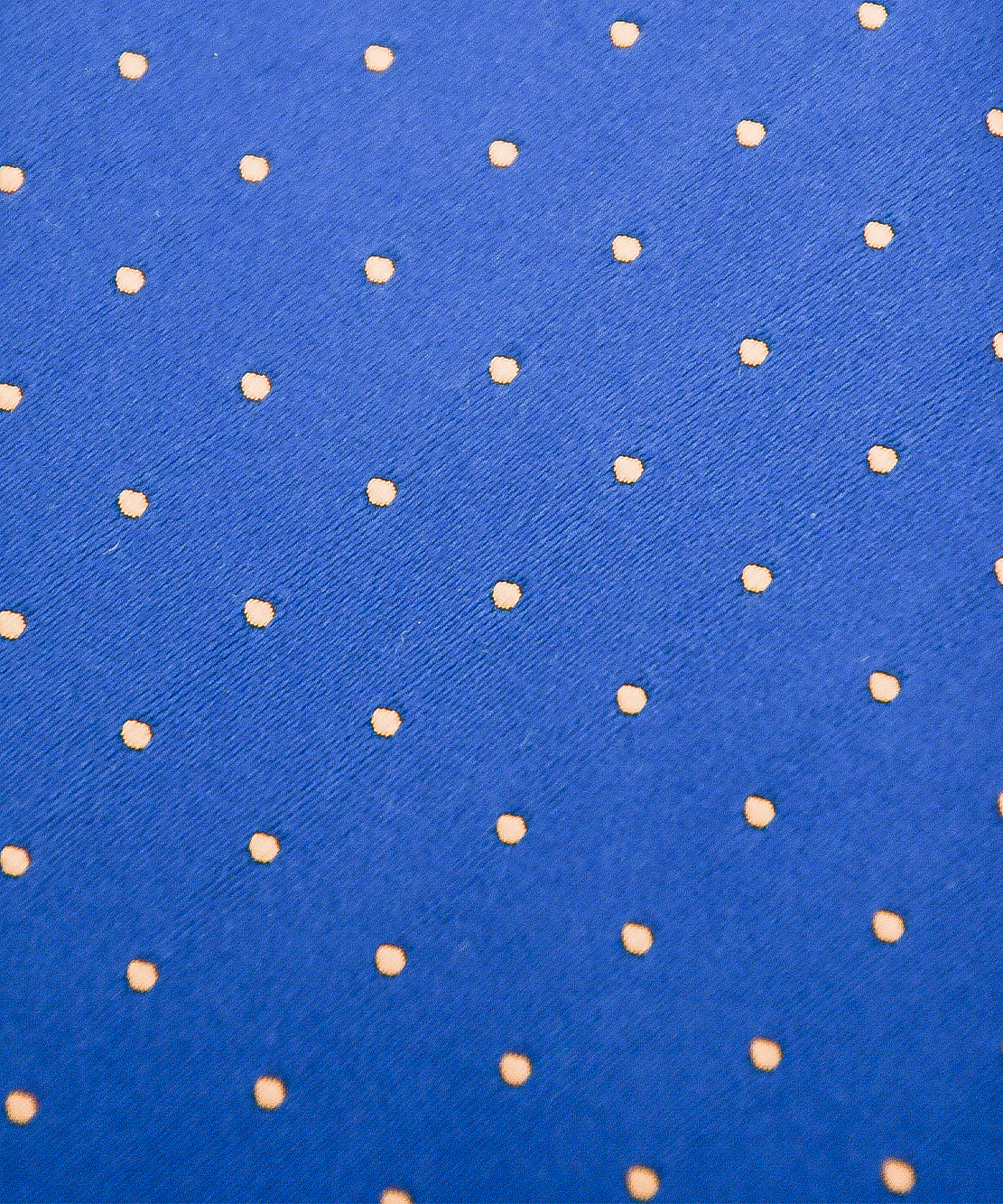 Franco Spada ( フランコスパダ ) クラシックサテン小ドットネクタイ：ロイヤルブルー×イエロー