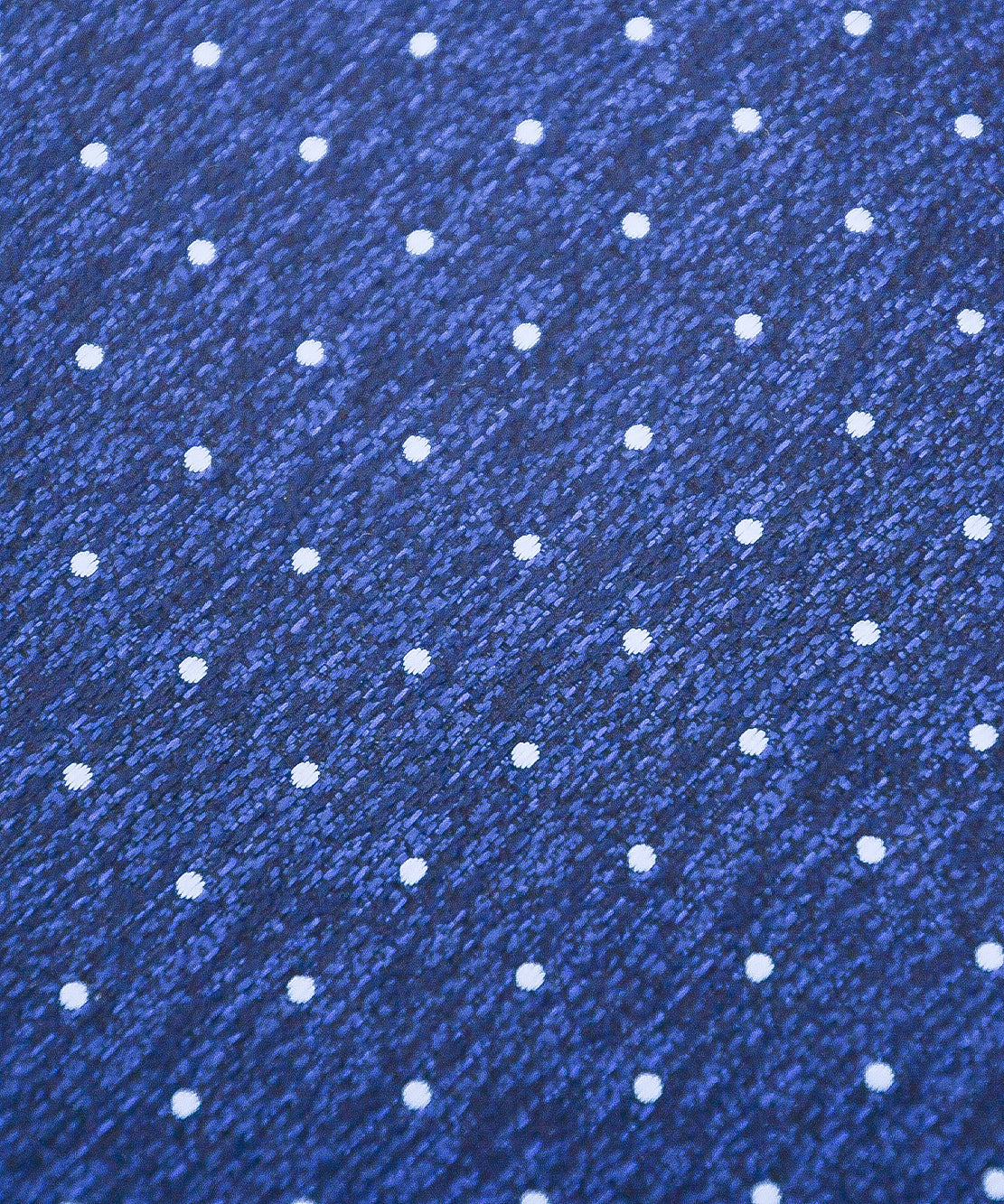 Franco Spada ( フランコスパダ )  ヴィンテージ梨地メランジ調小ドットネクタイ：ネイビー×サックスブルー