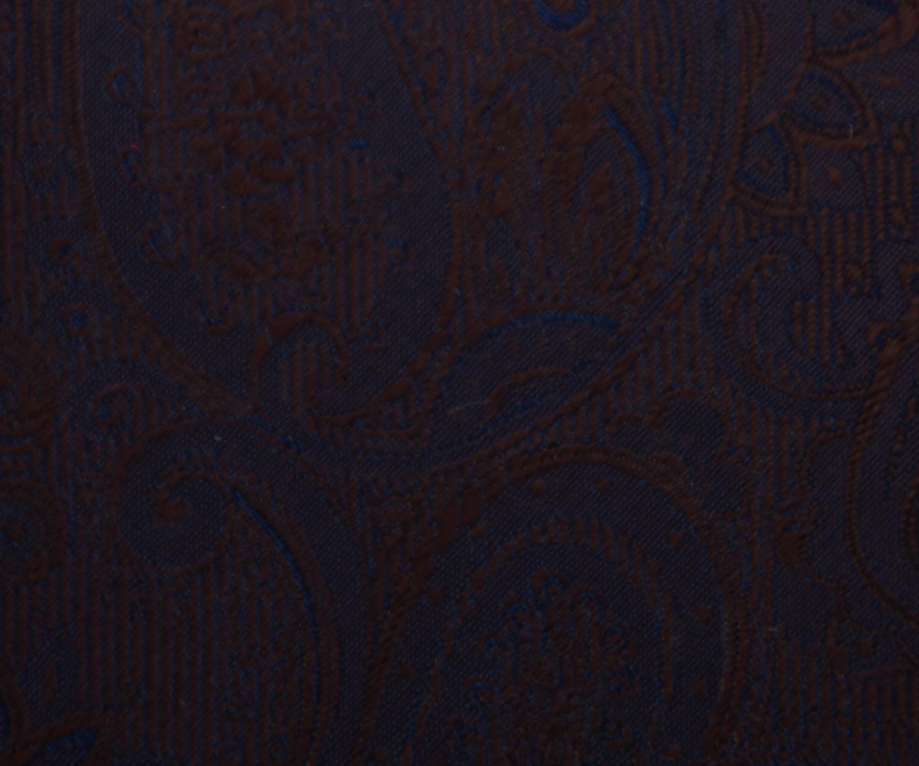 Franco spada (フランコスパダ) クラシック更紗ペーズリー無地調ネクタイ：ブラウン