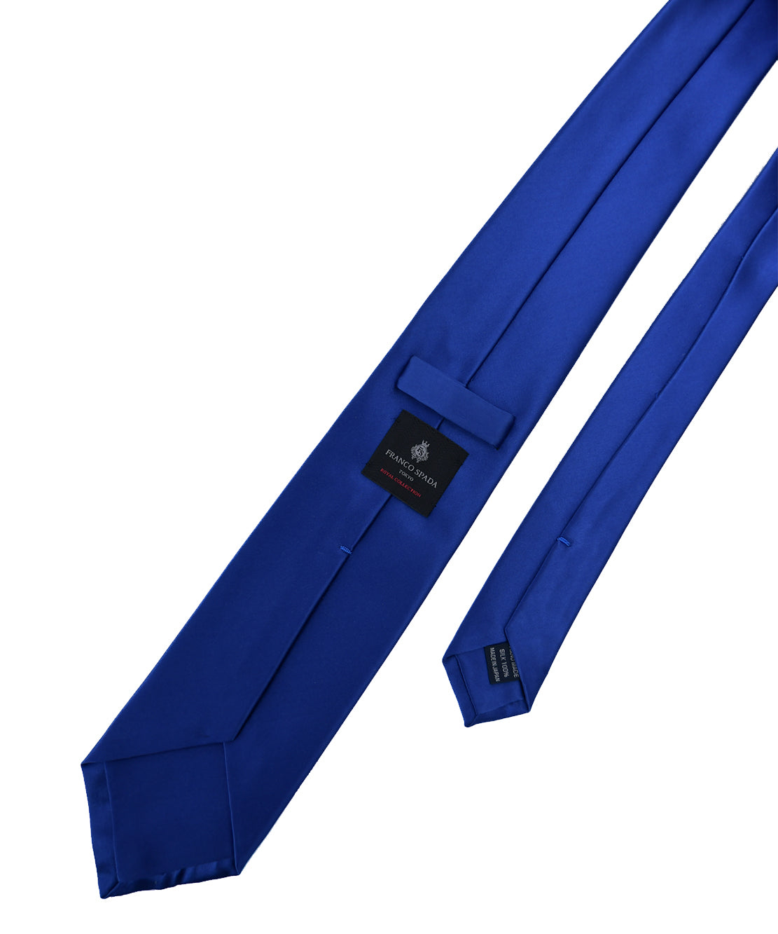 Franco spada ( フランコスパダ ) スーパーサテン無地ネクタイ：ロイヤルブルー