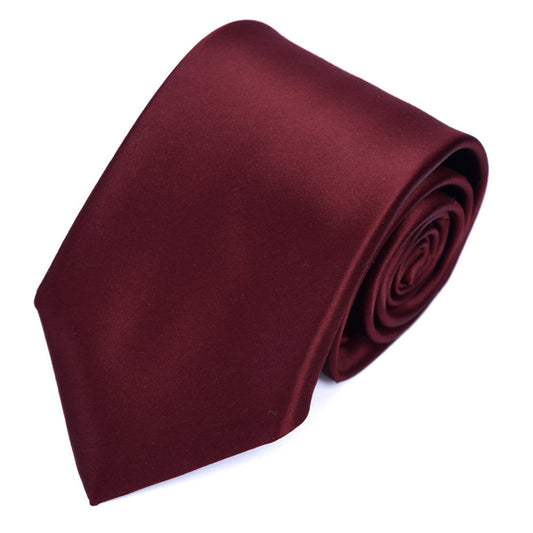 Franco spada ( フランコスパダ ) スーパーサテン無地ネクタイ：ワイン
