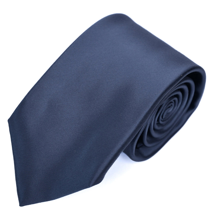 Franco spada ( フランコスパダ ) スーパーサテン無地ネクタイ：スチールダークグレー