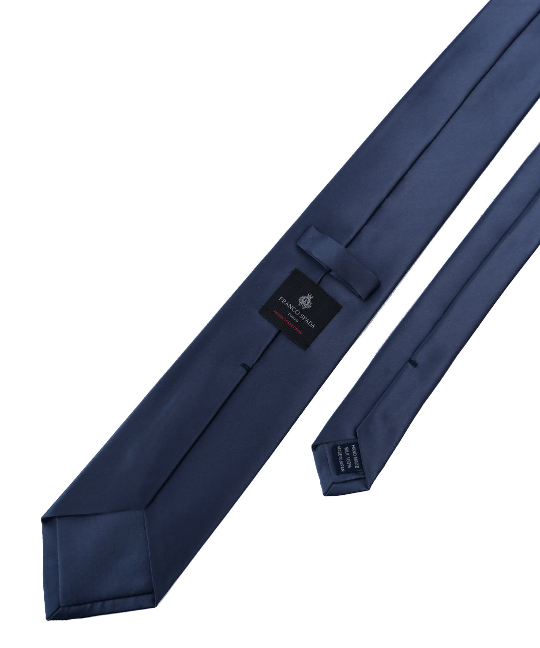 Franco spada ( フランコスパダ ) スーパーサテン無地ネクタイ：スチールダークグレー