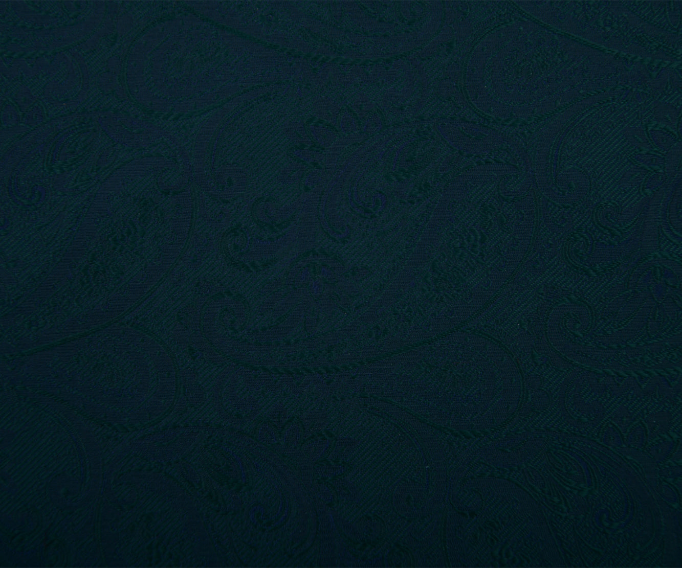 Franco Spada ( フランコスパダ ) クラシック更紗ペーズリー無地調ポケットチーフ：ブリティッシュグリーン