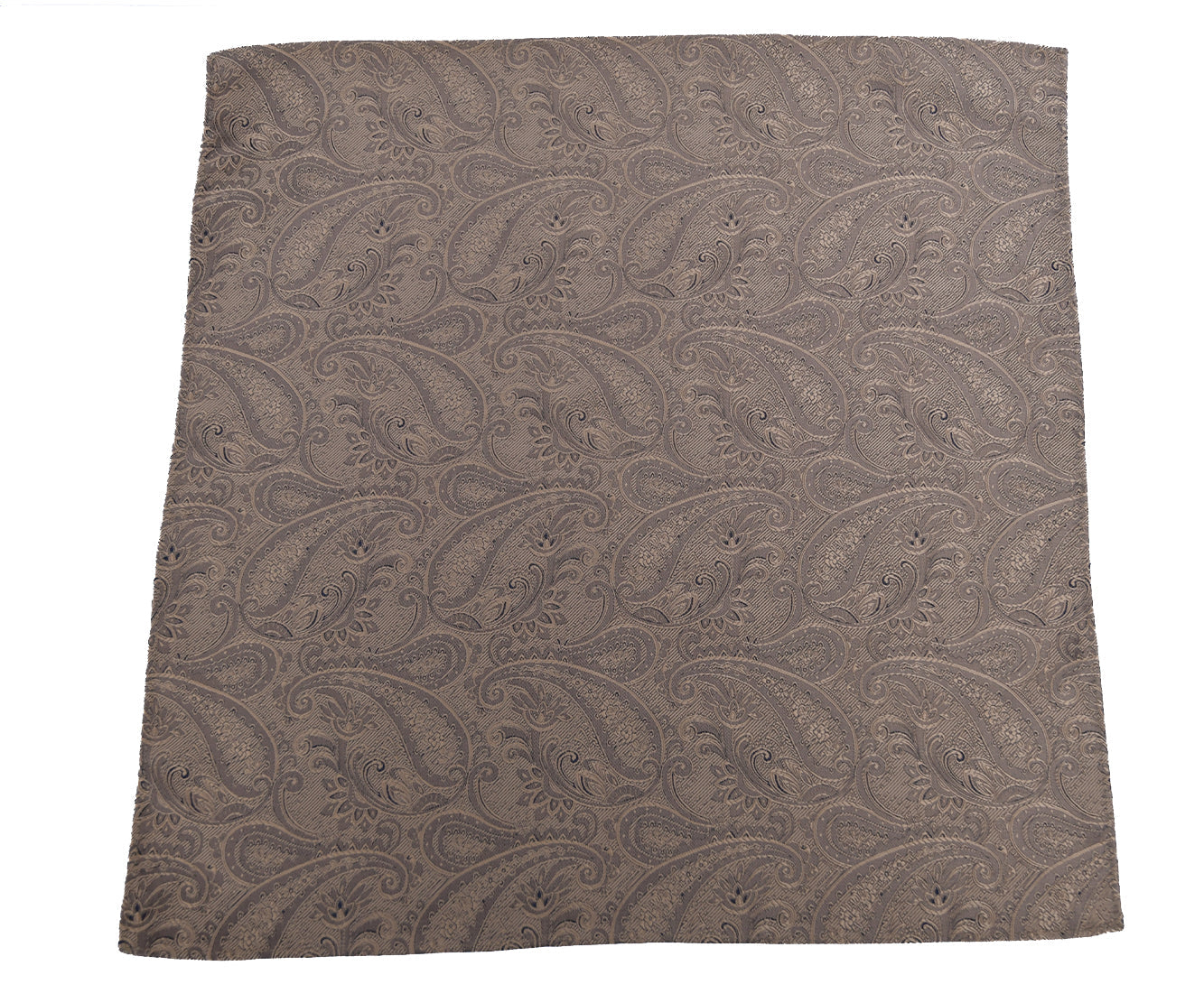 Franco Spada ( フランコスパダ )クラシック更紗ペーズリー無地調ポケットチーフ ：シャンパンゴールド