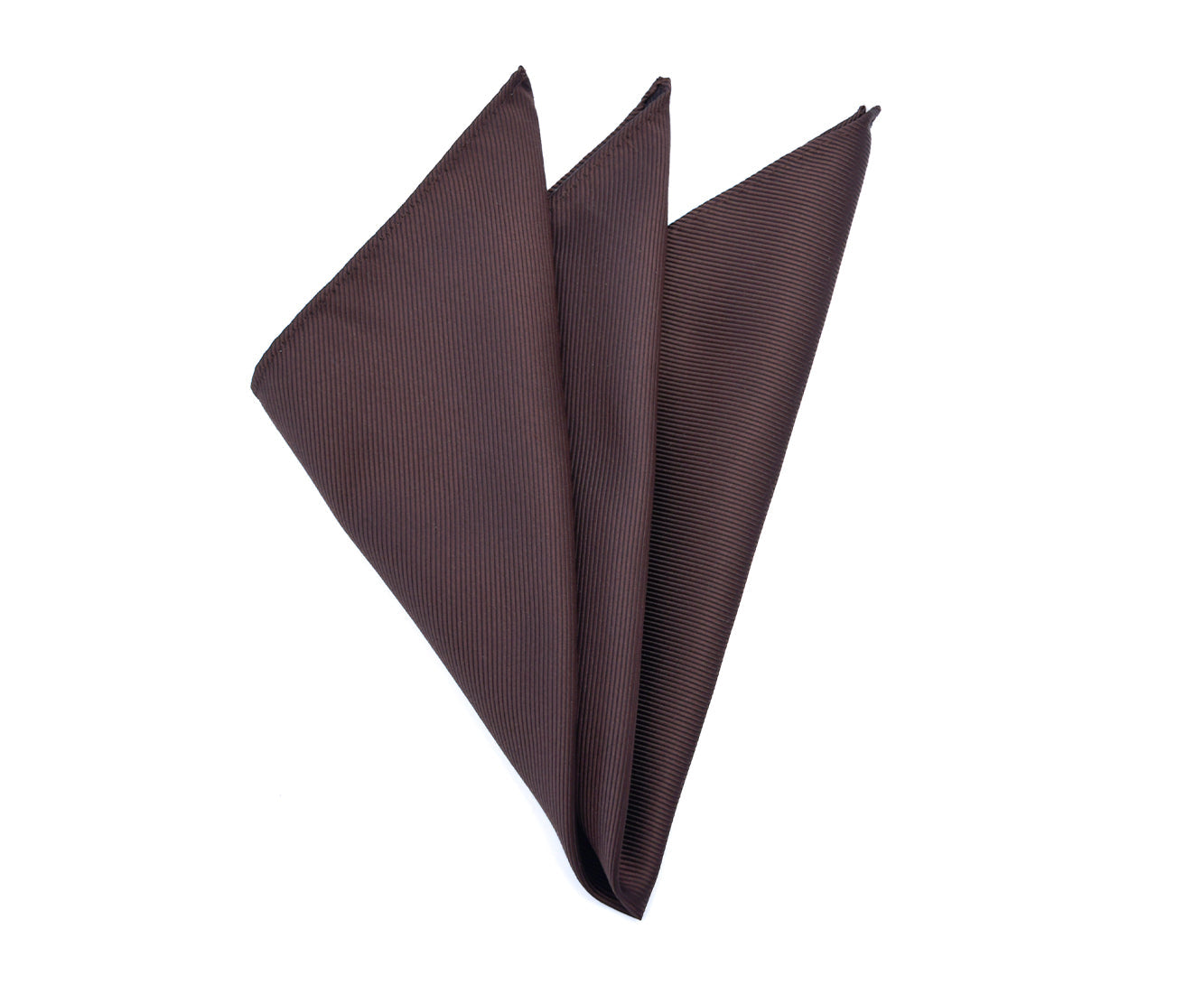 Franco Spada ( フランコスパダ ) 細綾無地ポケットチーフ：ブラウン