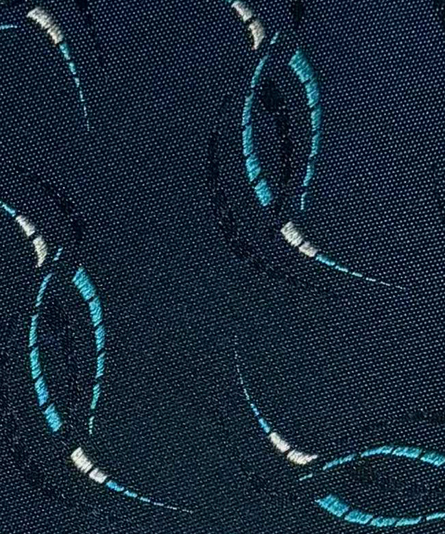 Franco Spada ( フランコスパダ )🆕コンテンポラリーブリティッシュストリームJQネクタイ：フォレストブルー×ターコイズ