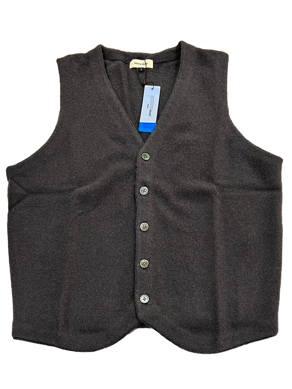 【SALE】　　 Franco Spada ( フランコスパダ )   〈手洗い可能〉【TALMUS branch】カシミヤ100%ニット前開きベスト