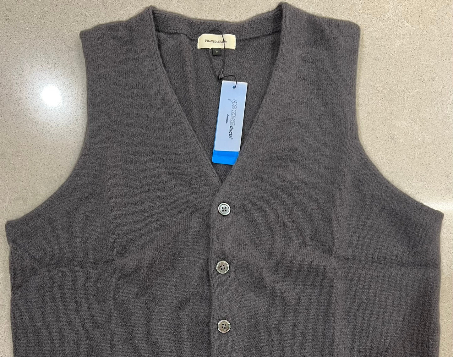 【SALE】　　 Franco Spada ( フランコスパダ )   〈手洗い可能〉【TALMUS branch】カシミヤ100%ニット前開きベスト