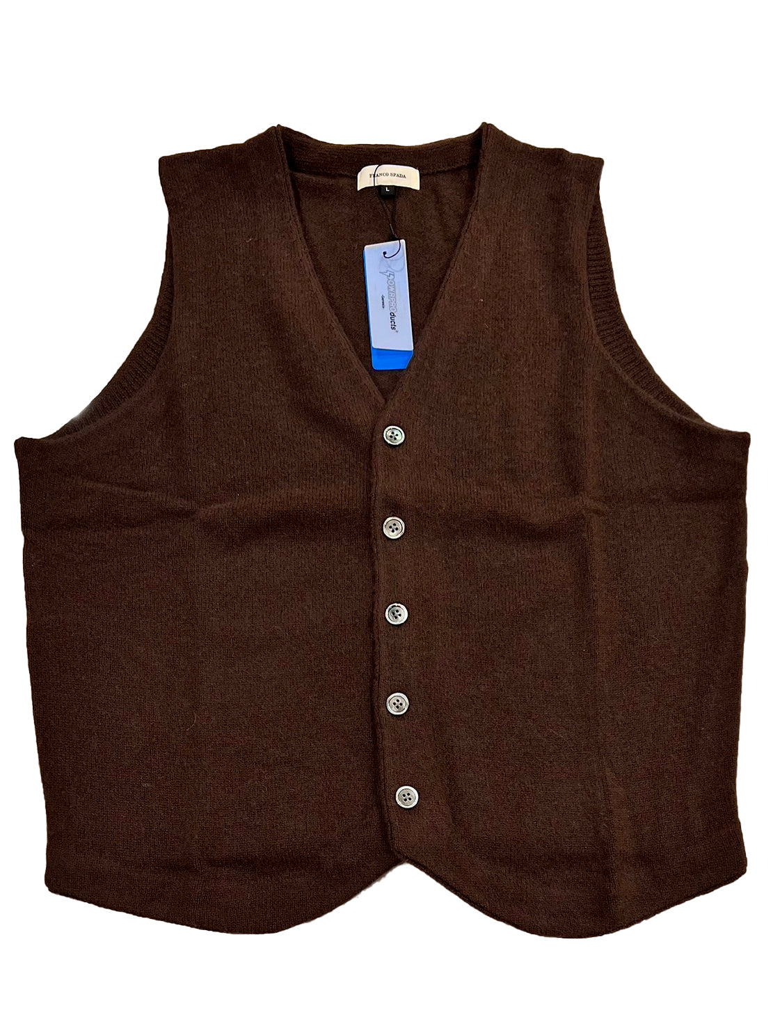 【SALE】　　 Franco Spada ( フランコスパダ )   〈手洗い可能〉【TALMUS branch】カシミヤ100%ニット前開きベスト